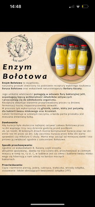 Zakwas z Glistnika enzymy Bołotowa