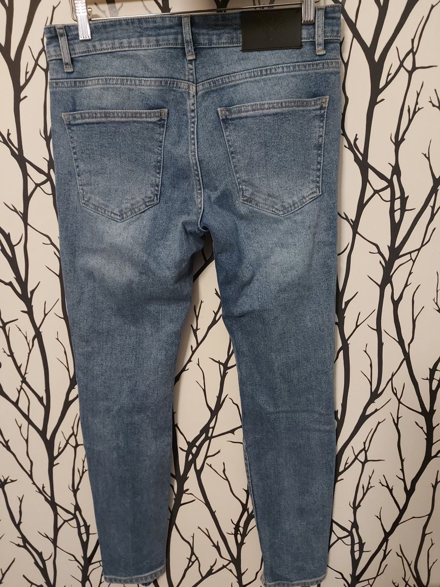 Spodnie męskie skinny fit punk rozmiar 31