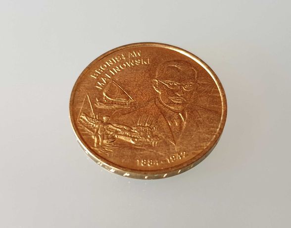Moneta RP 2 złote - 2002 rok (Bronisław Malinowski)