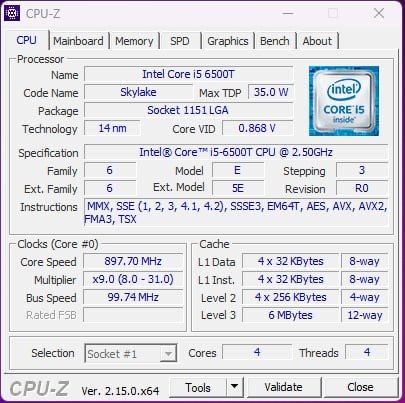 Dell Optiplex 3040 i5-6500T 16GB RAM 500GB SSD