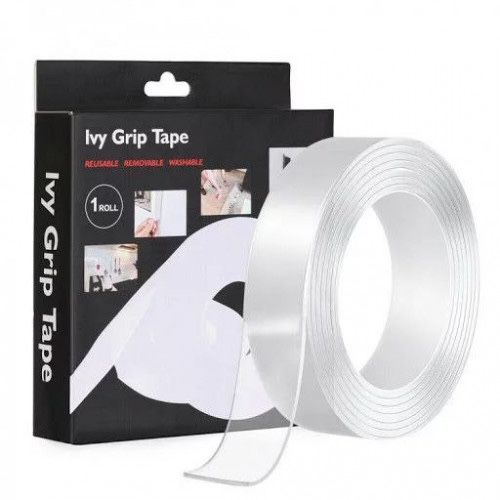 Многоразовый двухстороний скотч лента Ivy Grip Tape 1м, 3м и 5м оптом