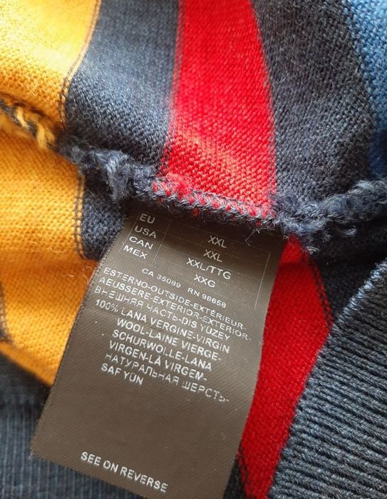 Paul &Shark sweter męski wełna XXL
