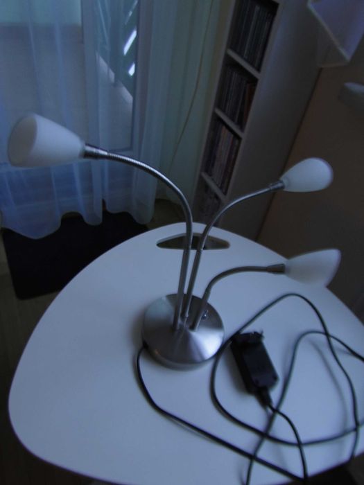 Lampka metal i szklo z Tchibo regulowane ramiona