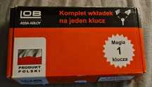 LOB Komplet wkładek na jeden klucz