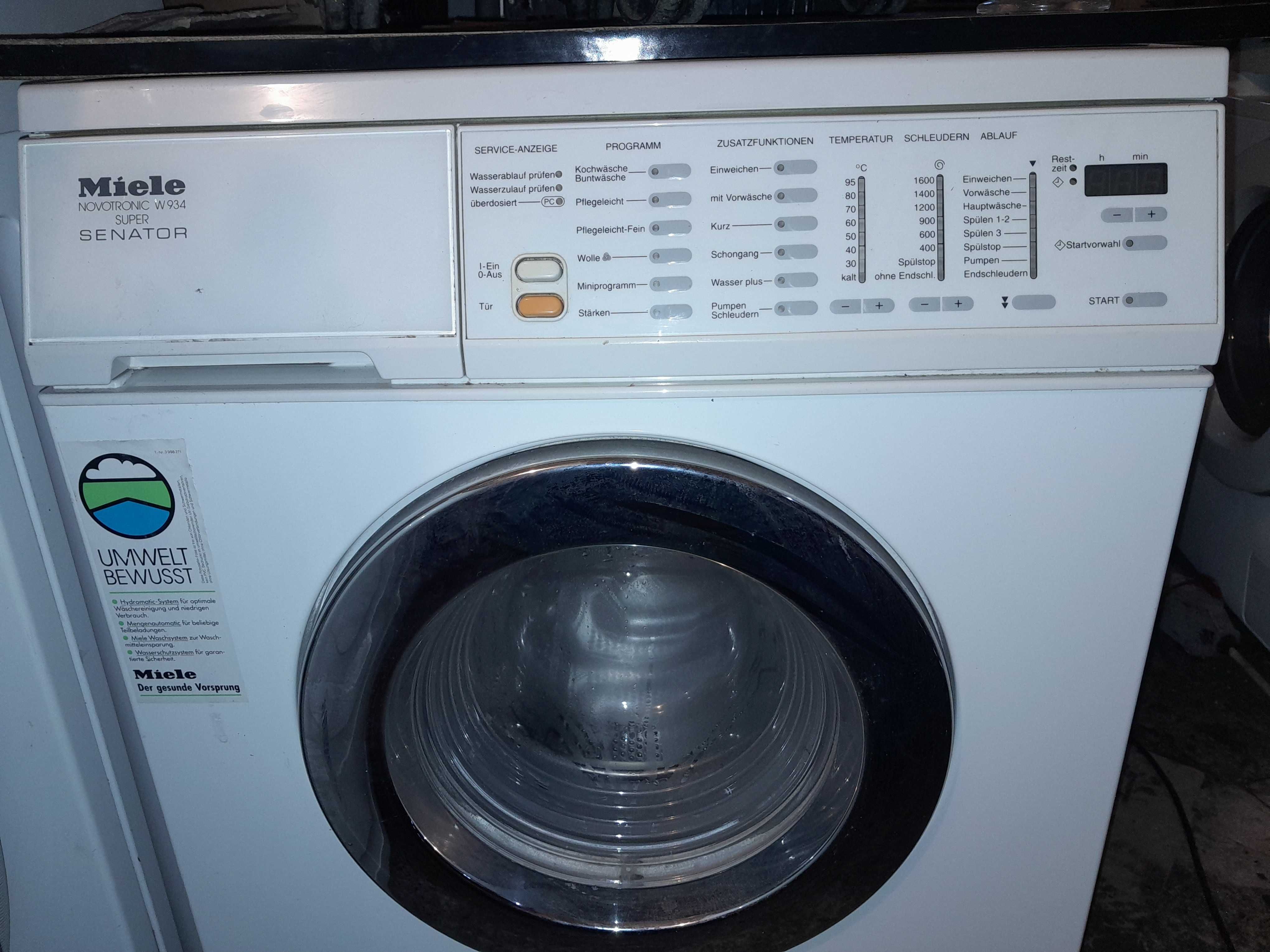 Miele novotronic w 934 super senator