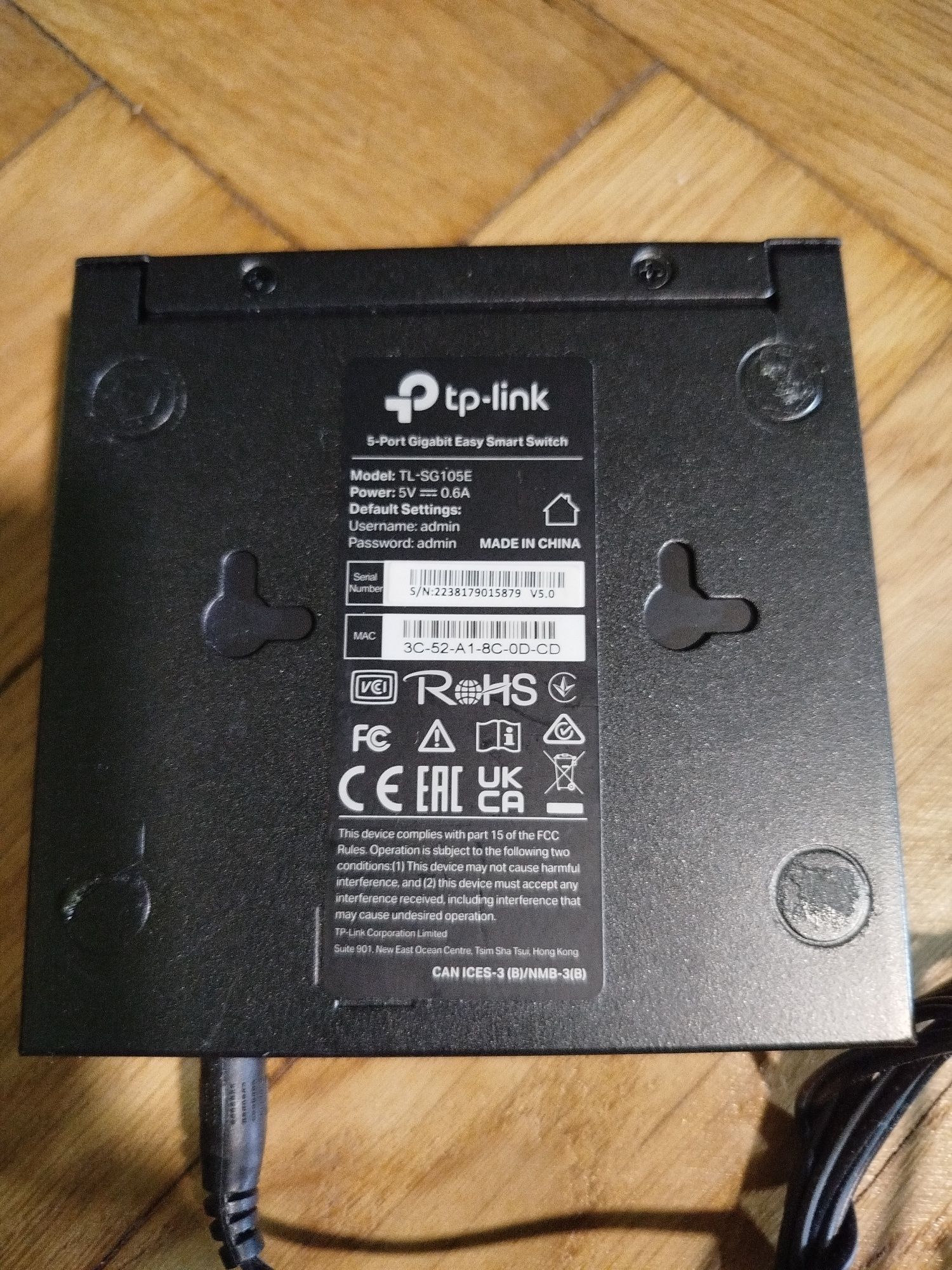 Switch zarządzalny TP- link TL-SG105E