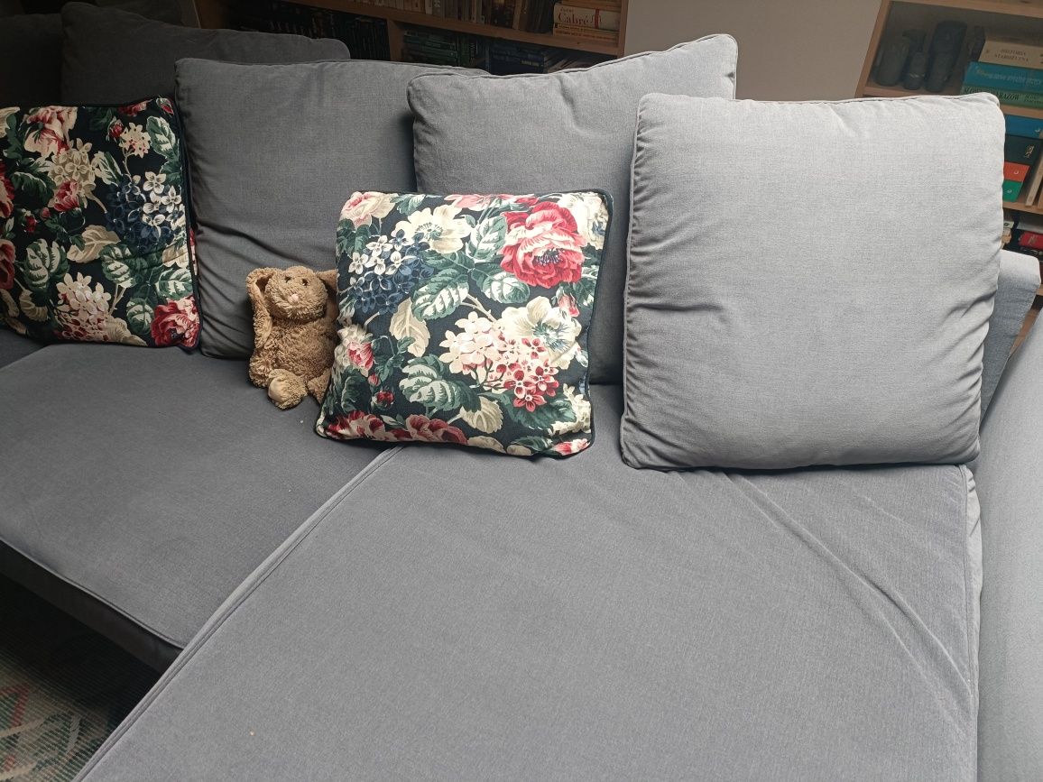Pokrycie na sofę Gronlid ljungen szary IKEA 3 osobową