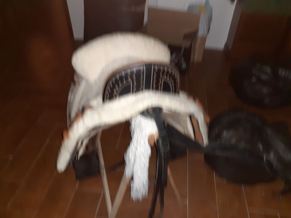 Vendo ou troco montura espanhola mista completa