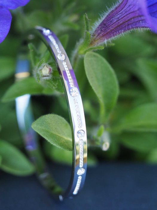 Bransoletka sztywna ze stali szlachetnej 316L. Klasyczna! NOWA!