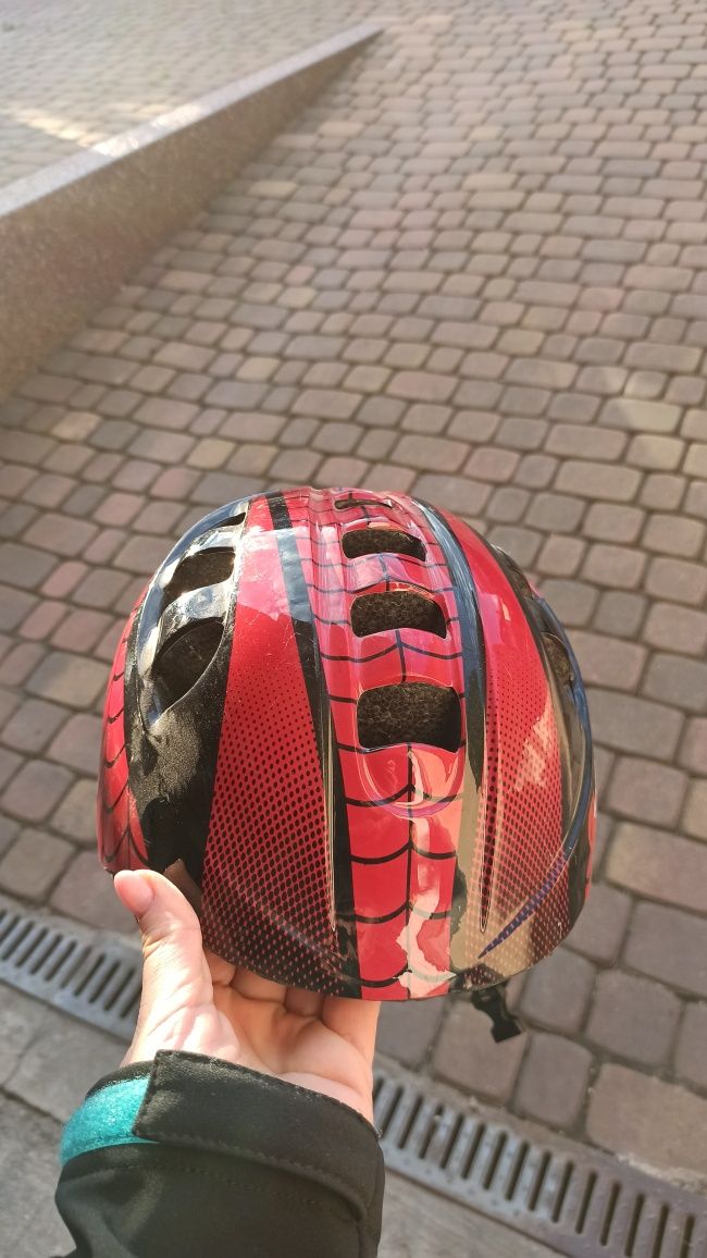 Kask rowerowy Spiderman dla chłopca 52-56 cm