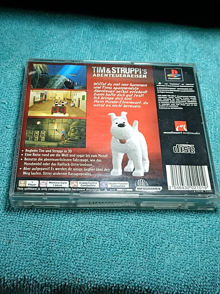 TinTin Destination Adventure PlayStation 1 ps1 psx