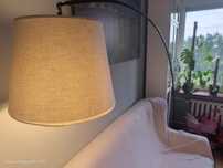 Ikea SKOTTORP SKAFTET Lampa podłogowa, stojąca łuk, jasnoszary łukowa
