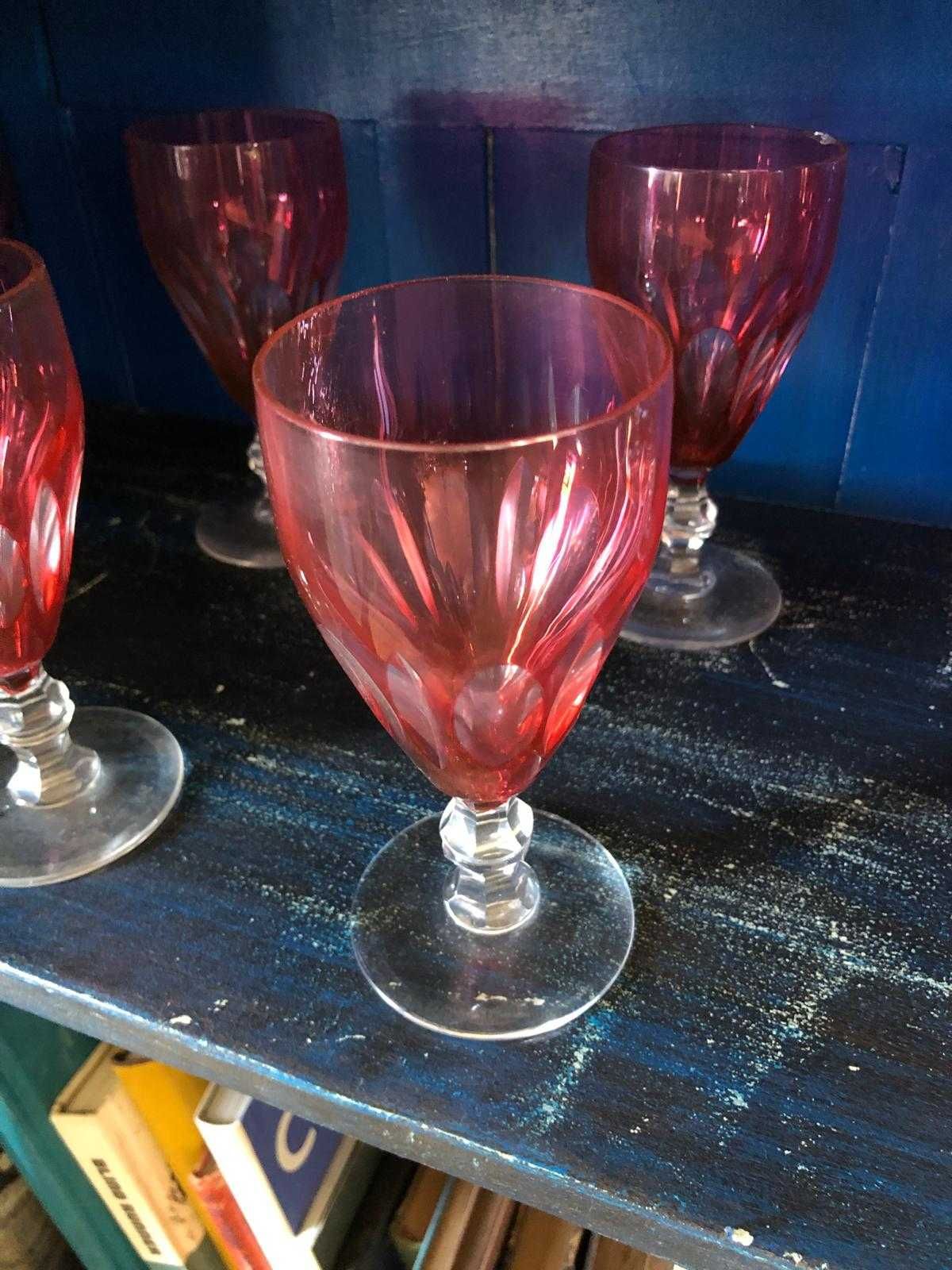 Dez Copos de vidro Rouge, em muito bom estado.