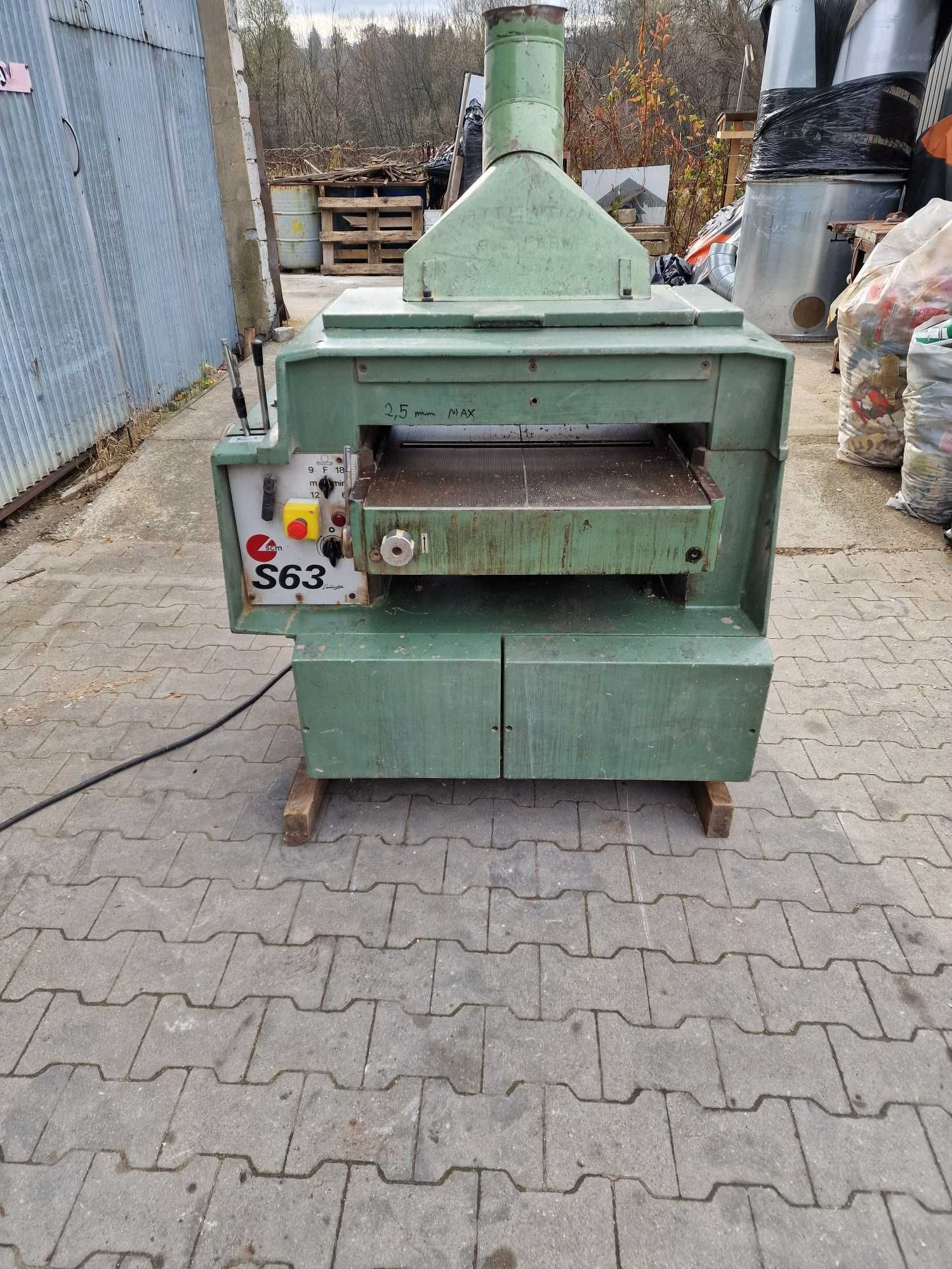 Grubościówka SCM S63 wałek 4 noże silnik 5,5 kw 63cm