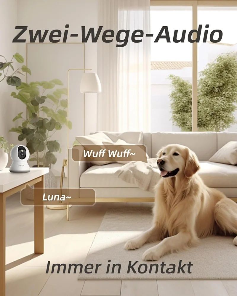 Wewnętrzna kamera monitorująca blurams 2K WiFi 360°