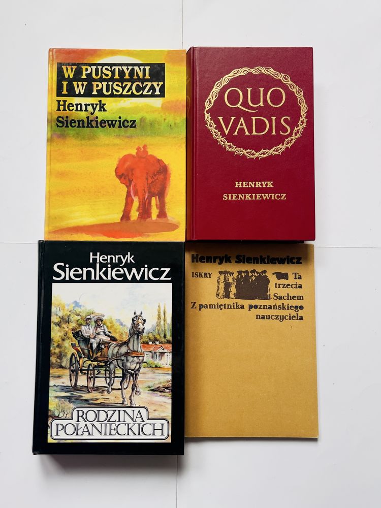 Zestaw 13 x Sienkiewicz Trylogia Krzyżacy Quo vadis Nowele Rodzina Poł