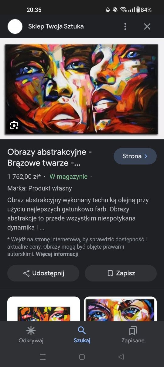 Obraz abstrakcja 2000x1400 Twarze