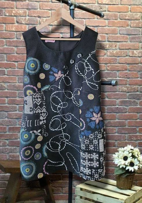 Дизайнерский сарафан с вышивкой осень-весна от Joe Browns, р. L/XL