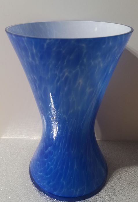 Bardzo duży wazon, szkło kolorowe 34cm