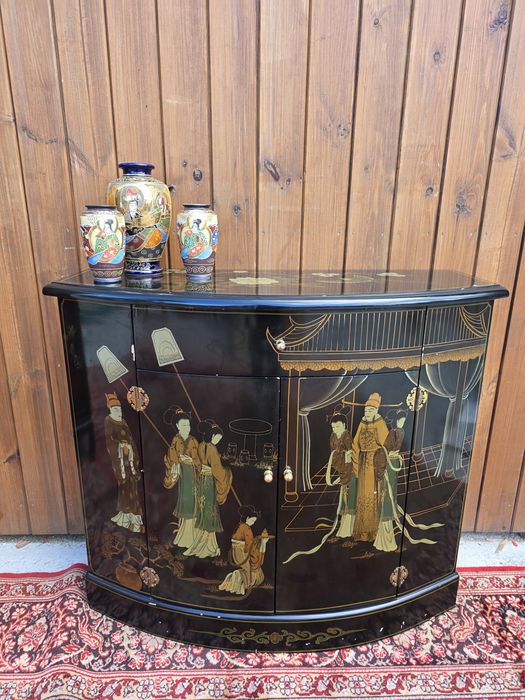 Chińska malowana komódka orientalna 100 cm #2037 Stylowy Węgrów