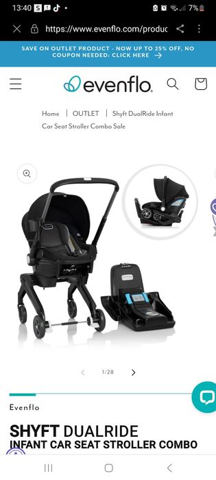 Wózek dziecięcy wygodny i bardzo lekki firmy evenflo