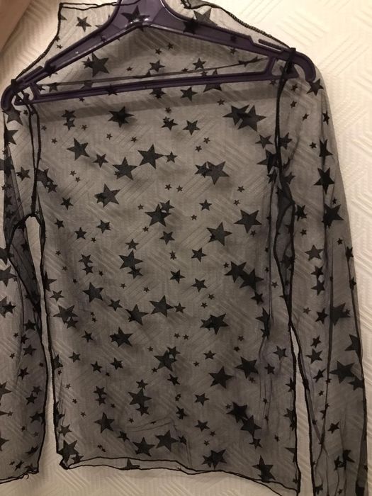 Прозрачная шелковая женская кофта