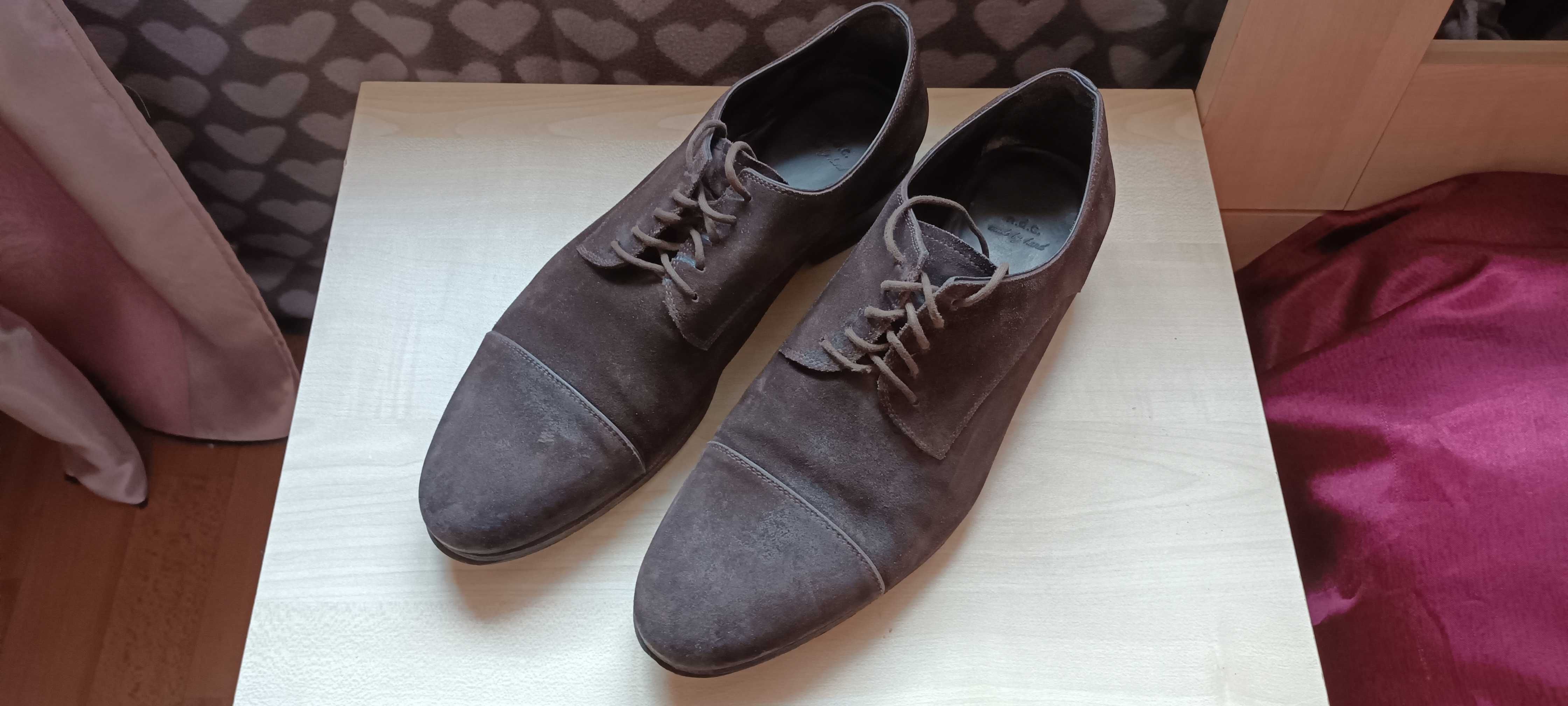 Туфли замшевые мужские n.d.c. made by hand Чоловічі туфлі Італія 44р
