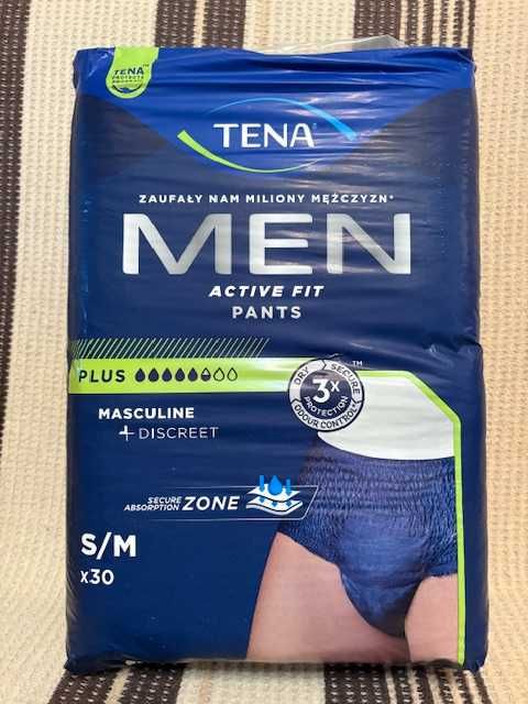 TENA Men Pants Plus, majtki chłonne, rozmiar M, 30 szt.