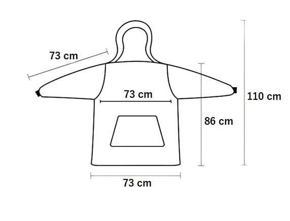 Ciepła Bluza Oversize XXL Koc Włochacz Futrzak 2w1 kotki