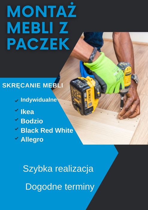 Składanie mebli z paczek