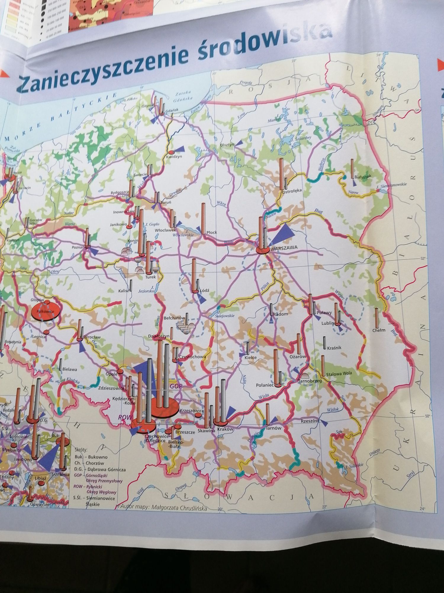 Mapa Polski z 2005 roku