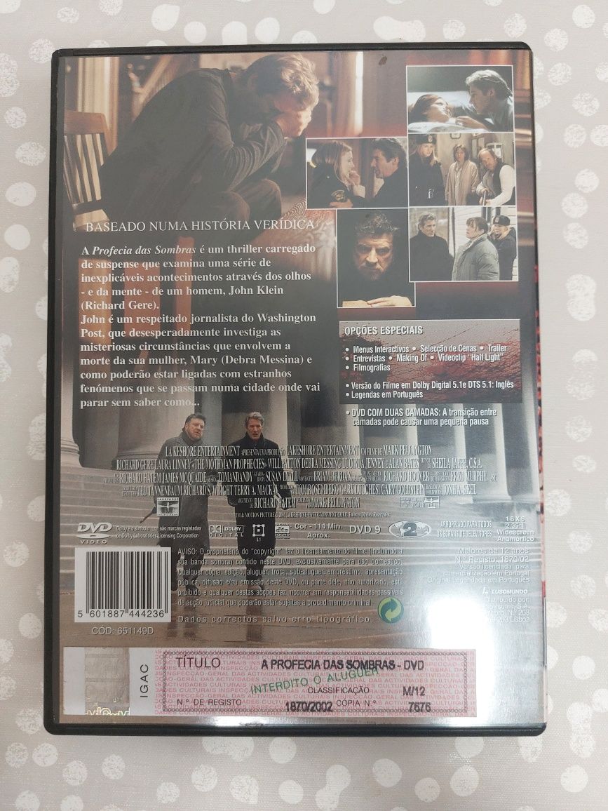 DVD " A Profecia das Sombras " (Como Novo)