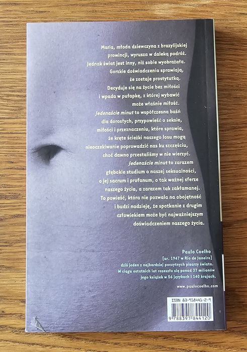 Książka Paulo Coelho "Jedenaście minut"