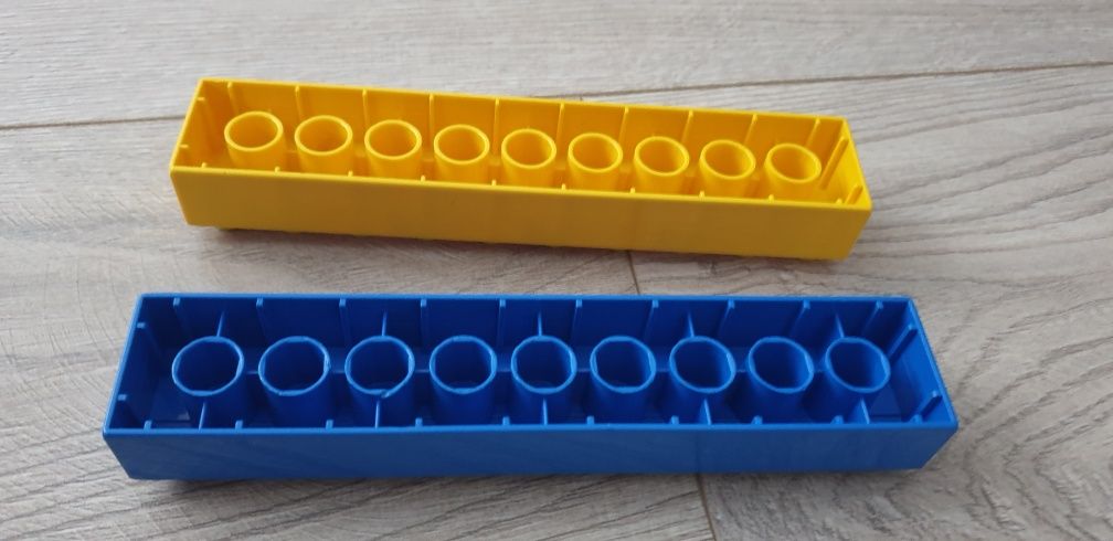 Klocki lego duplo 2x10 grube 2 sztuki