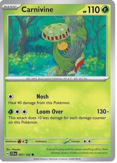 Carnivine (007/142) [Scarlet & Violet: Stellar Crown] carta pokemon