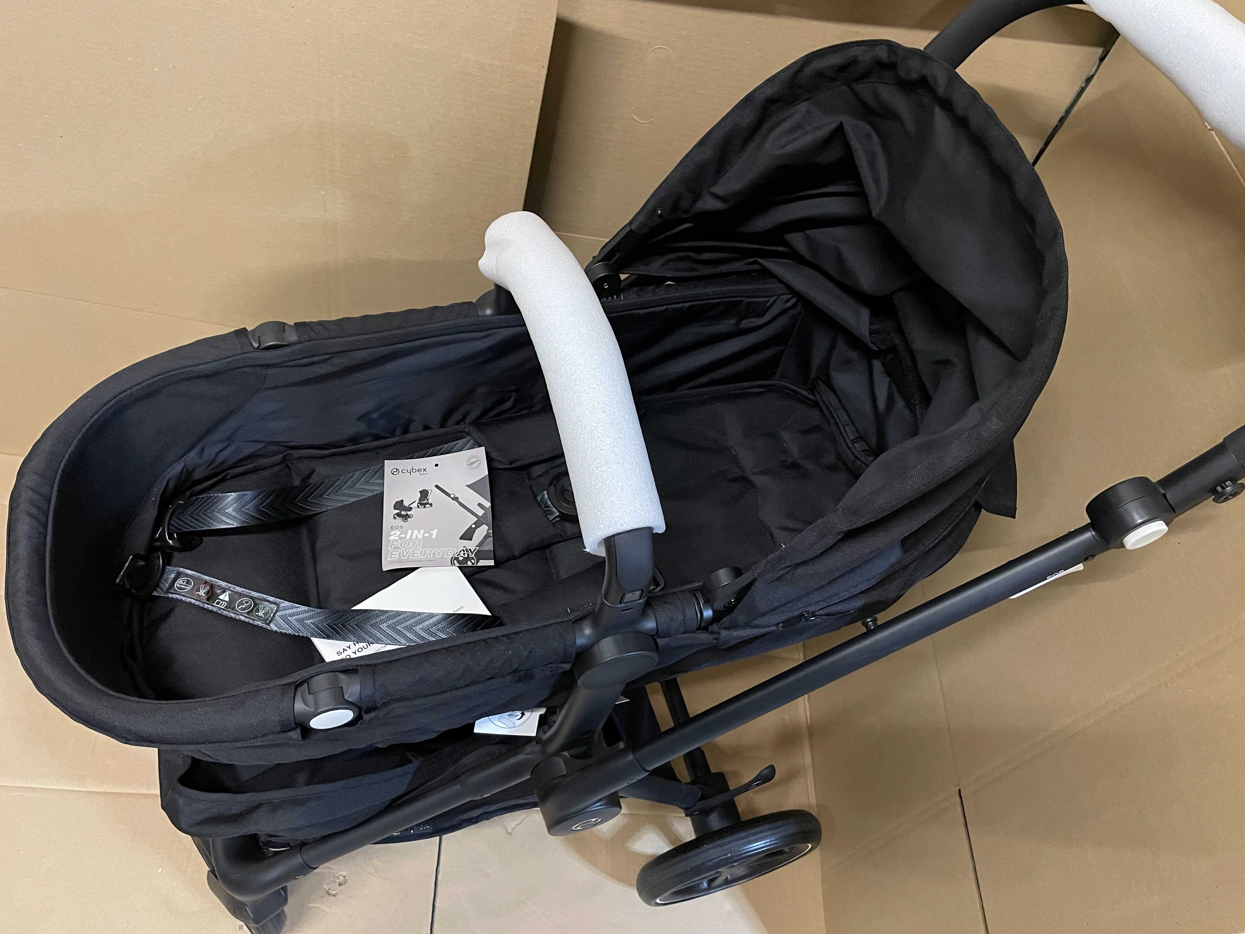 Cybex Eos Wózek wielofunkcyjny 2w1 Moon Black Czarny NOWY okazja !