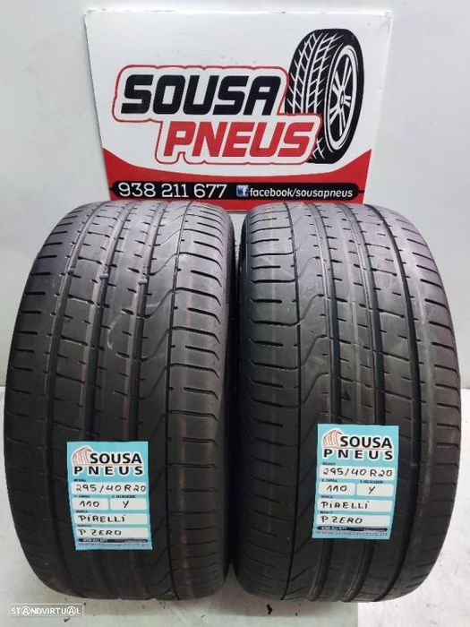 2 pneus semi novos 295-40r20 pirelli - oferta dos portes