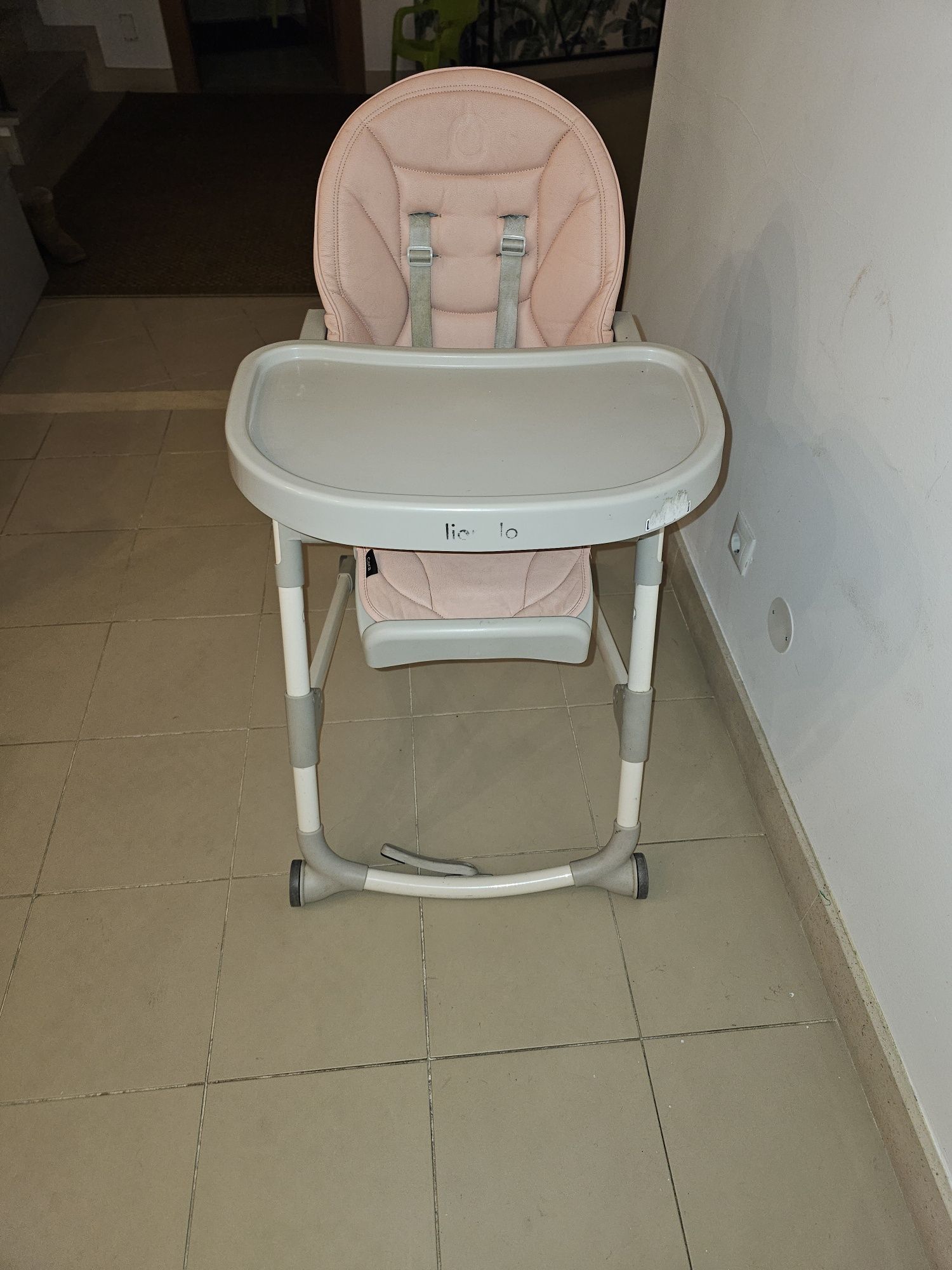 LIONELO Cora cadeira alta dobrável, cadeira alta para bebé