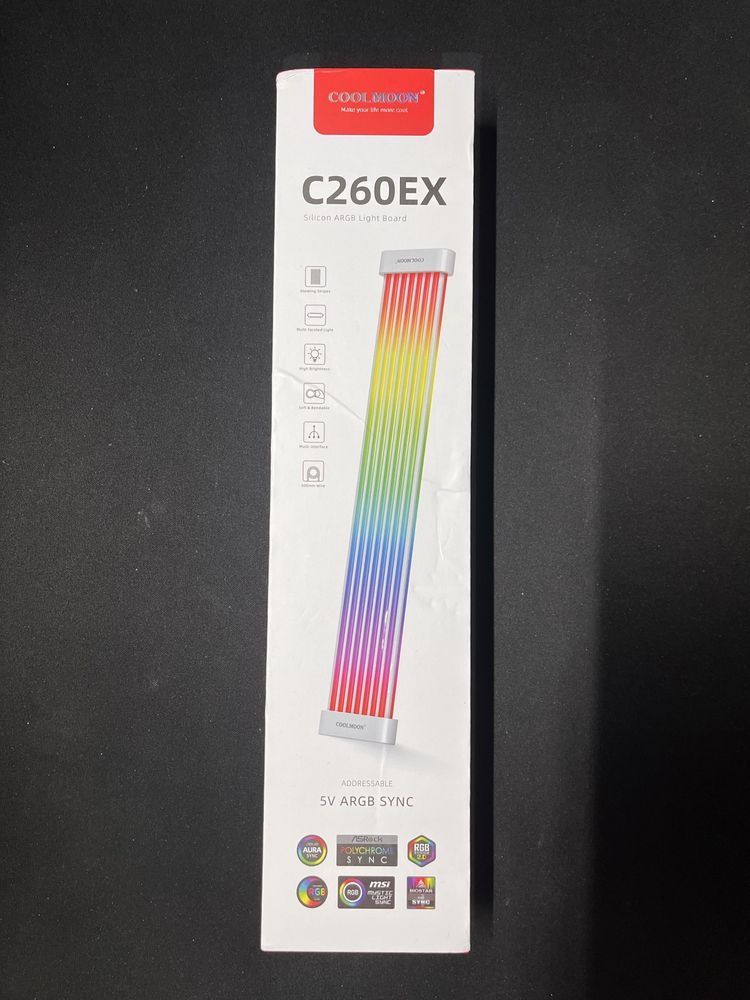 COOLMOON elastyczny kabel RGB ATX