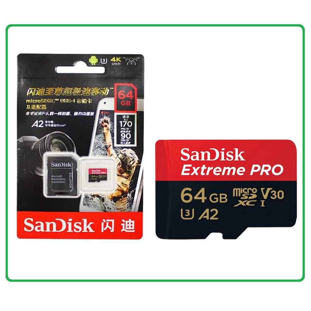 Карта памяти 64gb SanDisk Extreme PRO 64gb microSDXC 10 Класс