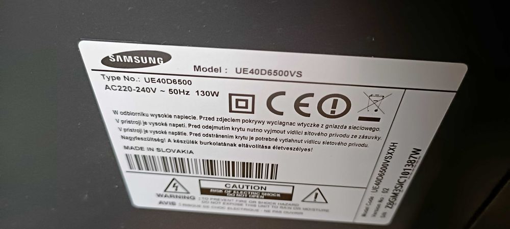 telewizor samsung UE40D6500VS