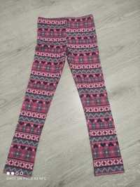 Spodnie legginsy rozm.128