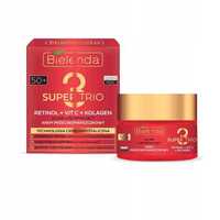 Bielenda Super Trio KREM Retinol + Vit C + Kolagen 50+