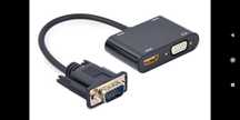 Компактний перехідний  кабель VGA в HDMI