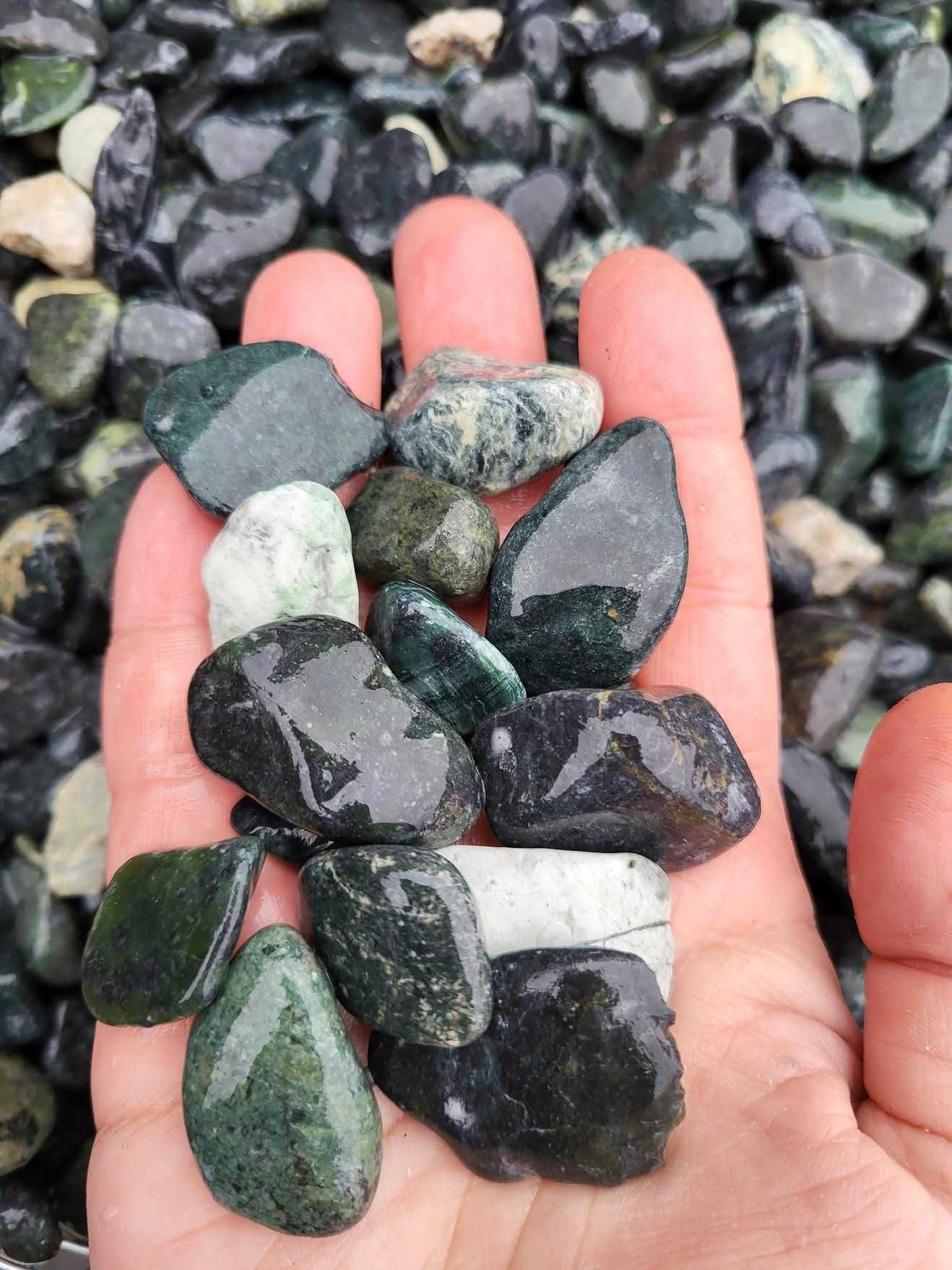 Kamień Otoczak GREEN DREAM  Kamienie ogrodowe dekoracyjne ozdobne