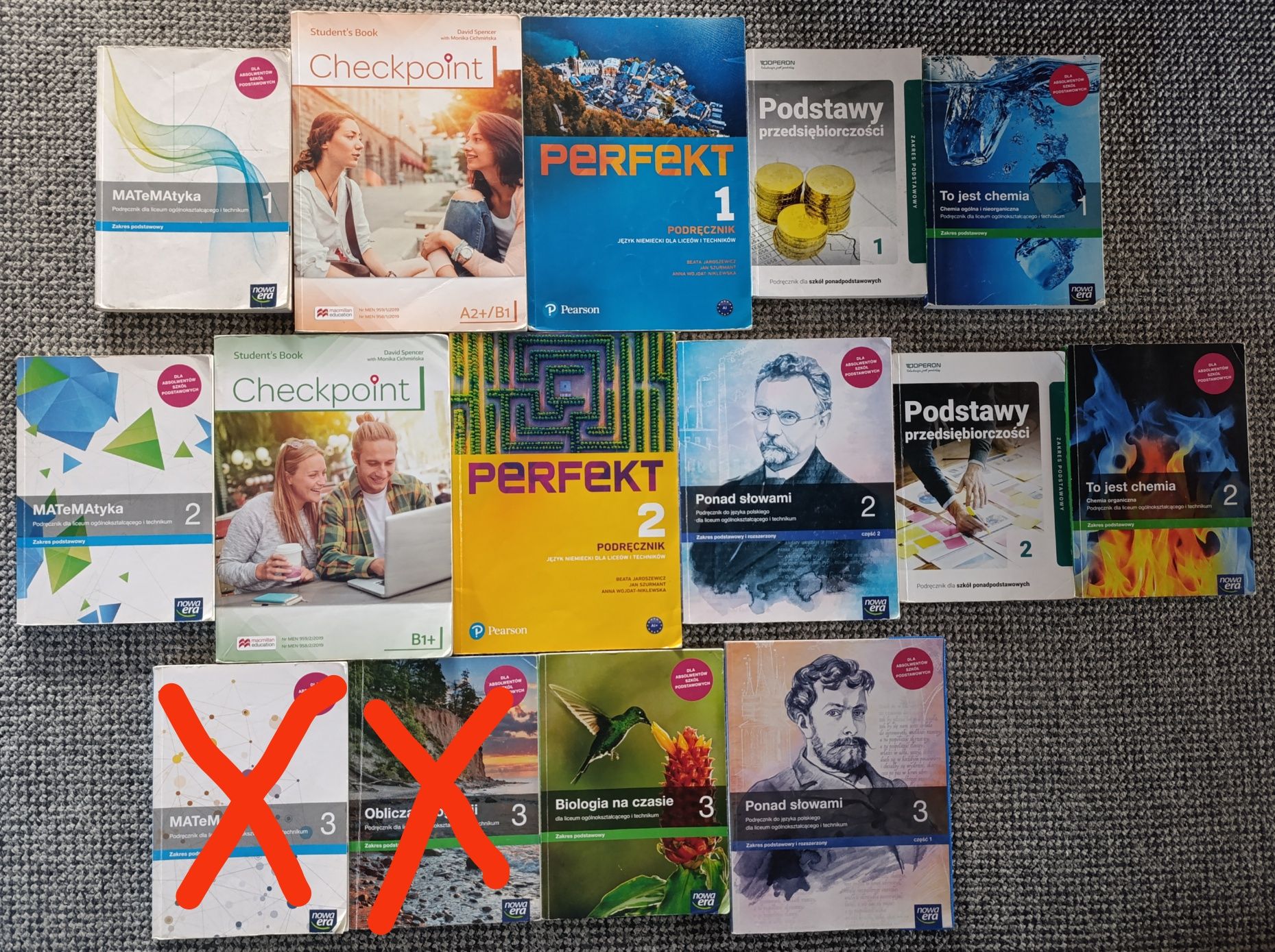 Książki podręczniki liceum klasa 1, 2, 3