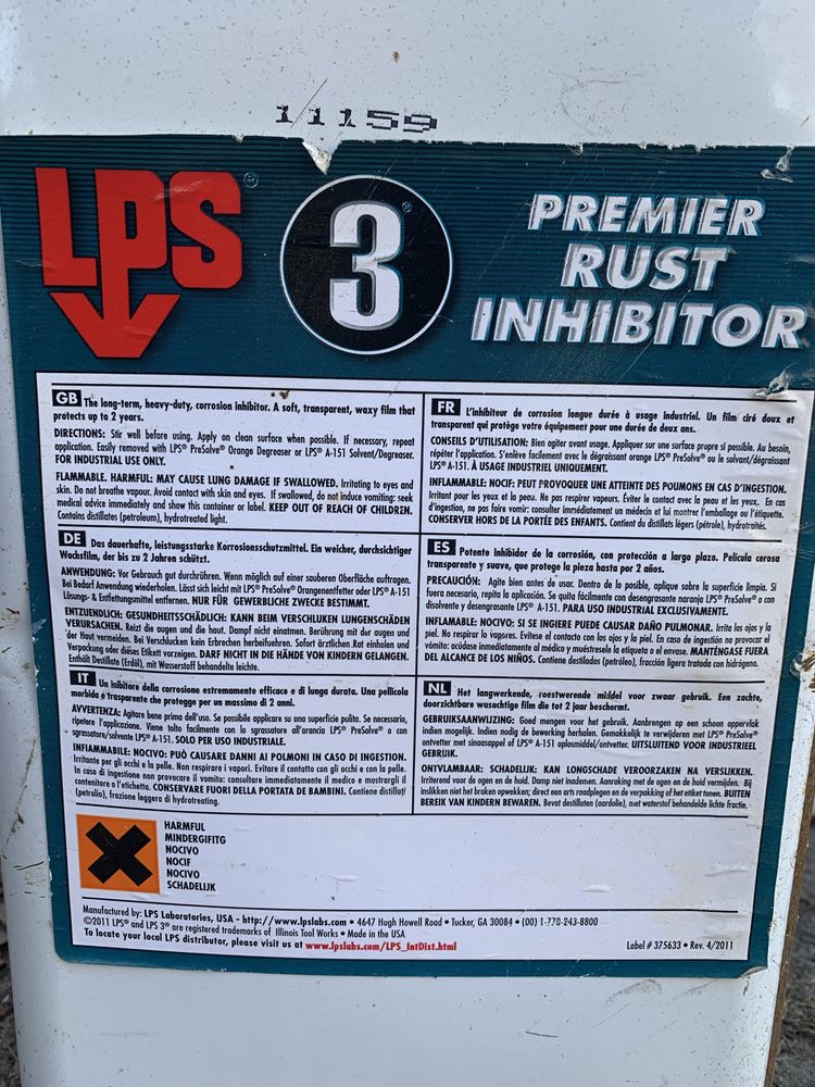 LPS 3 premier rust inhibitor відмінний захист від іржі