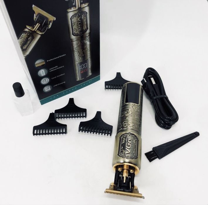 Бездротовий триммер VGR V-073 для волосся й бороди, топ якість PRO MAX