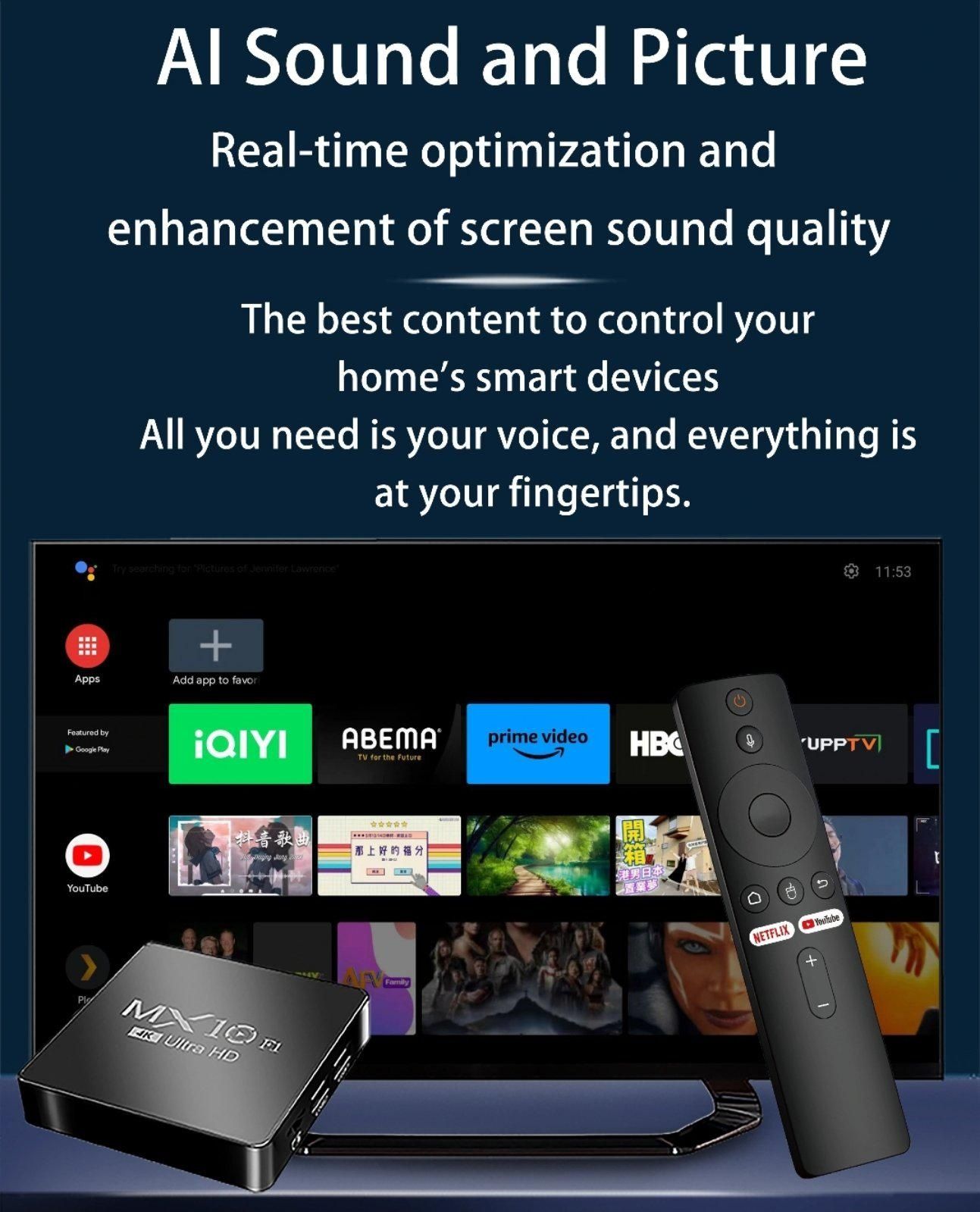 Налаштована Смарт-приставка TV Box MX10 F1 Android Smart TV 2/16
