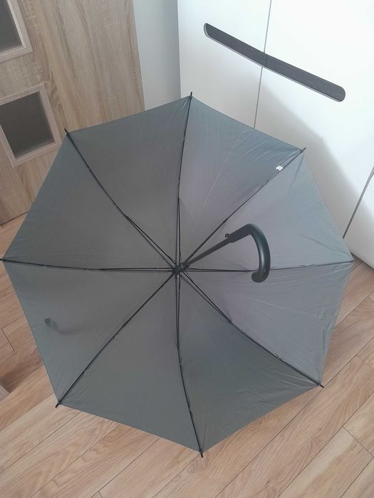 Nowy Parasol Szary, Półautomatyczny_ Windproof_Umbrella_rozm. XL